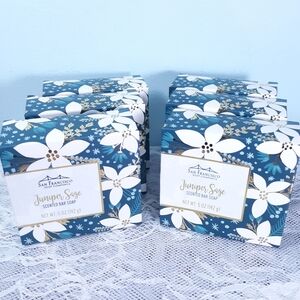 Rare Luxury Holiday Juniper Sage Glycerin Christmas Soaps San Francisco Soap Co